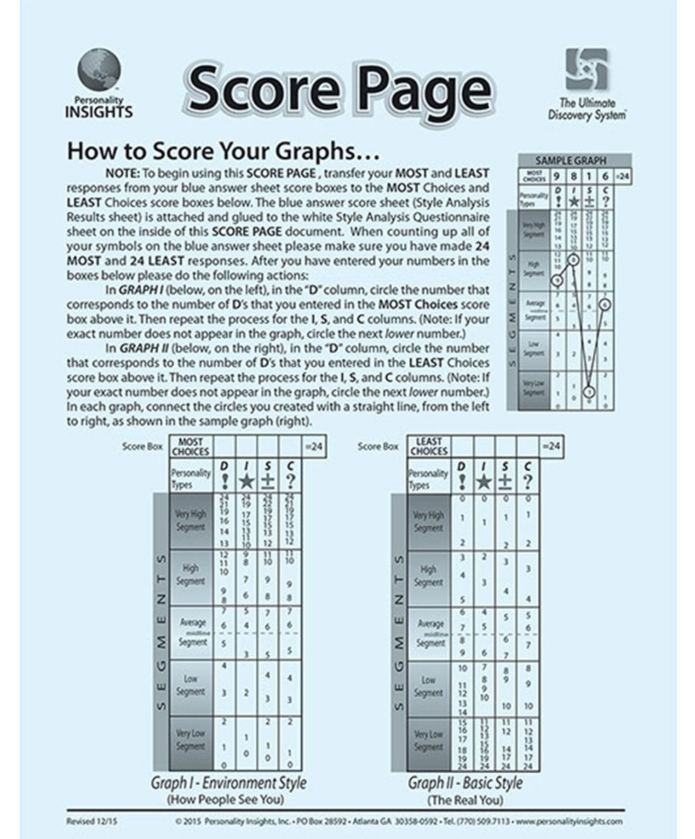 score sheet and disc assessment dave kauffman 1