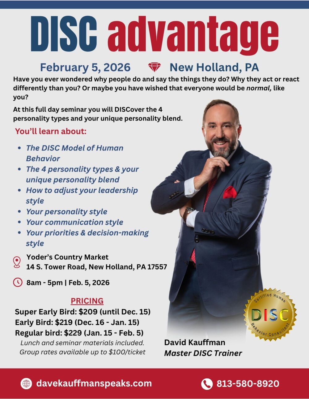 DISC Advantage | New Holland, PA (Feb. 5)