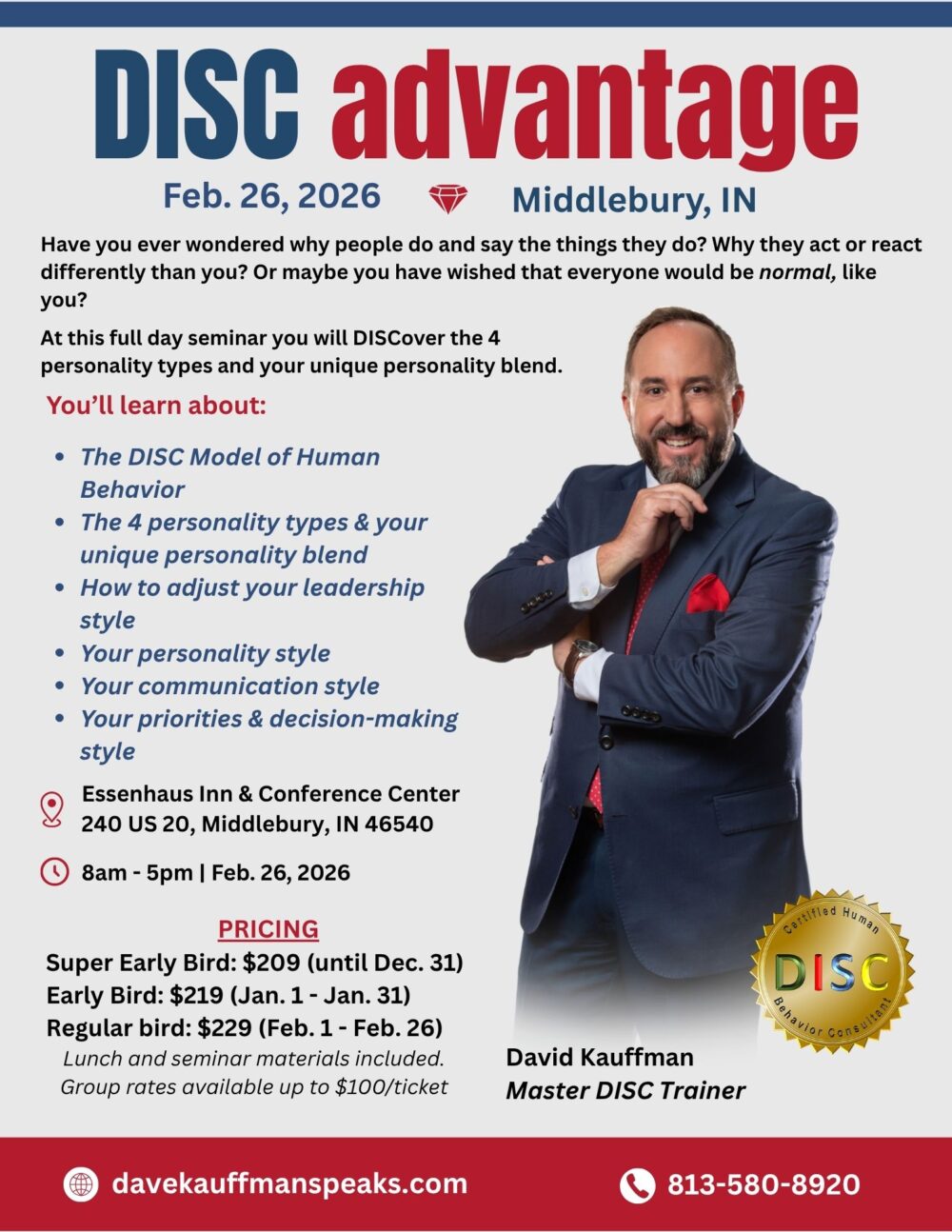 DISC Advantage 2026 - IN DISC Advantage | Middlebury, IN (Feb. 26)