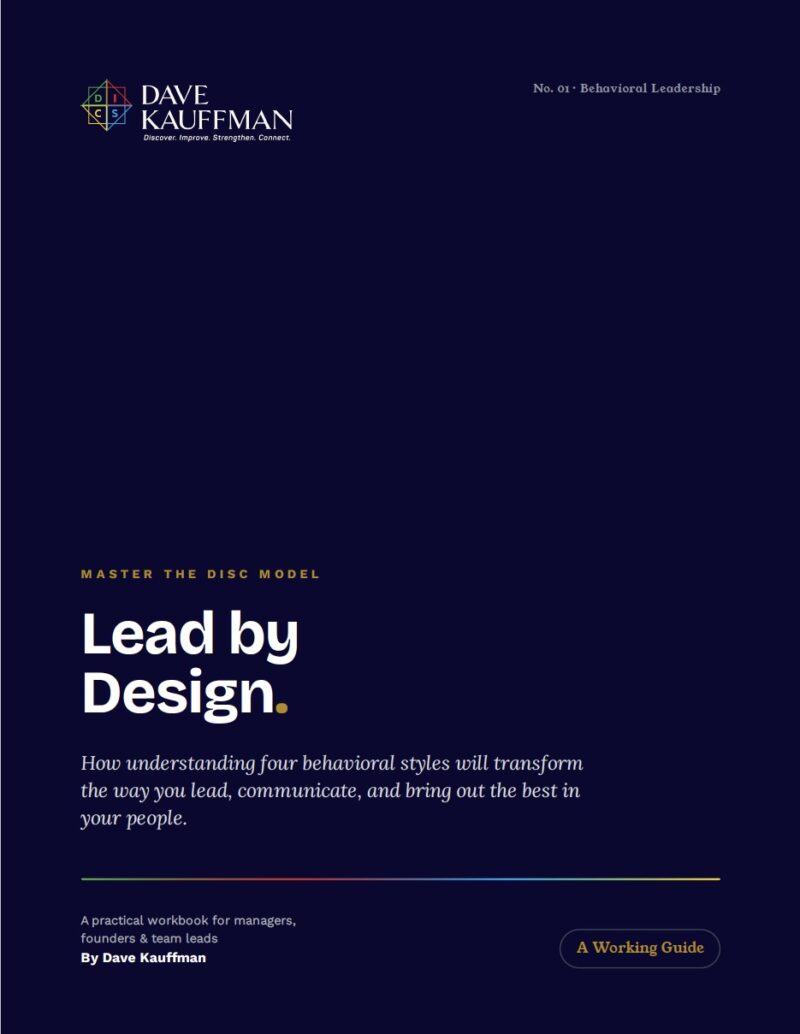 Screenshot Lead By Design: A DISC Workbook for Leaders